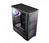 מארז Antec VX310 ARGB ATX Mid-Tower Tempered Glass 4x120mm Fans שחור
