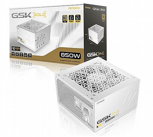 ��� ��� Antec GSK850 V2 WHITE 80 Pkus Gold Modular ATX 3.1 PCIE 5.1