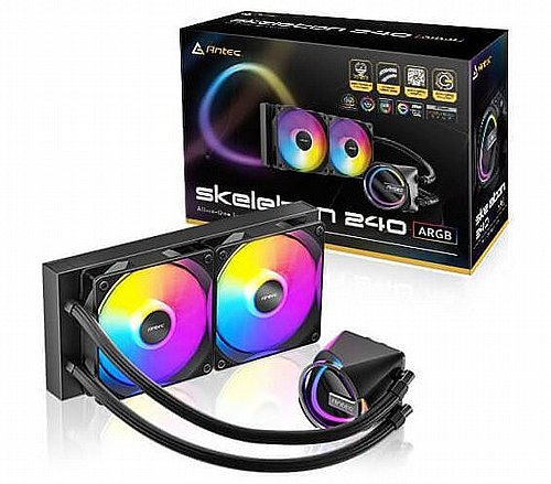 ����� ����� ���� Antec SKELETON 240 ARGB Black INTEL/AMD