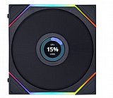 ������ ����� ���� Lian Li ��� Black Uni Fan TL120 LCD Reverse FAN RGB 120MM Single Pack