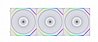 מארז 3 מאווררים למארז חברת Lian Li דגם White Uni Fan TL120 RGB 120MM 3-Pack