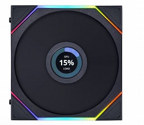 ������ ����� ���� Lian Li ��� Black Uni Fan TL120 LCD RGB 120MM Single Pack