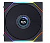 מאוורר למארז חברת Lian Li דגם Black Uni Fan TL120 LCD RGB 120MM Single Pack