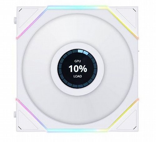 ������ ���� Lian Li ��� White Uni Fan TL120 LCD RGB 120MM Single Pack