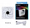 מאוורר חברת Lian Li דגם White Uni Fan TL120 LCD RGB 120MM Single Pack