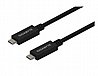כבל Gigabyte Type-C to Type C 1m Black 100W 20gbps