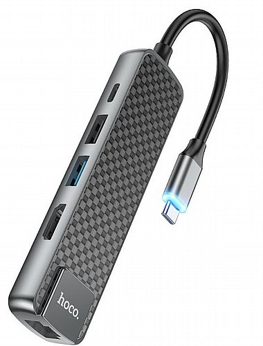 ���� ����� ���� HOCO ��� HB23 ������� RJ45(ethernet)x1 TYPE-Cx1 USB2x1 USB3x1 