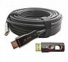 כבל AOC HDMI 2.0 מבוסס סיב אופטי באורך 5 מטר Gold Touch 4K 60Hz CH-HD-AOC-5