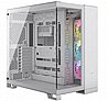 מארז מחשב Corsair iCUE LINK 6500X RGB Mid-Tower Dual Chamber בצבע לבן