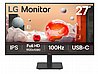 מסך LG ''27 Full HD 100hz IPS ביחס 16:9 עם חיבור USB Type-C