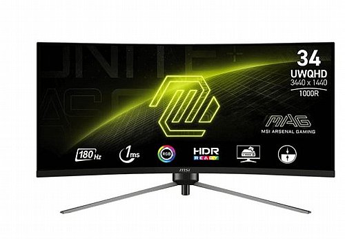 ��� ���� ������� ���� 34 ����' MSI MAG 345CQR VA UWQHD 180Hz