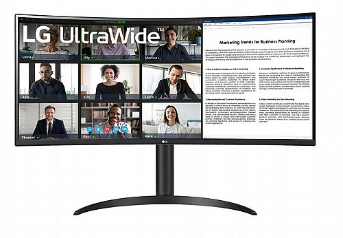��� ���� LG 34" UltraWide VA WQHD 100Hz 5ms 1800R 34WR55QC Curved