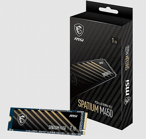 ���� ����� MSI SPATIUM M450 V1 1TB PCIe 4.0 NVMe M.2 SSD