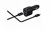 מטען מקורי כפול מהיר לרכב עם כבל Samsung Fast Charge 45W+15W USB A + Type-C