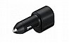 מטען מקורי כפול מהיר לרכב עם כבל Samsung Fast Charge 45W+15W USB A + Type-C