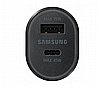 מטען מקורי כפול מהיר לרכב עם כבל Samsung Fast Charge 45W+15W USB A + Type-C
