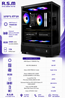 מחשב גיימינג AMD 7500X3D B840M 32GB 1TB SSD RTX5070 12GB 750W VCX300 Win11