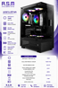 מחשב גיימינג AMD 7600 B840M 32GB DDR5 1TB SSD RTX5050 550W VCX300 Win11