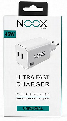 ���� ��� ������ ���� 45W ��� NOOX �� 2 ������ TYPE-C