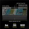 מקלדת גיימינג K100 RGB Optical-Mechanical Gaming Keyboard — CORSAIR OPX Switch — Black
