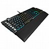 מקלדת גיימינג K100 RGB Optical-Mechanical Gaming Keyboard — CORSAIR OPX Switch — Black
