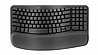 מקלדת אלחוטית ארגונומית Logitech Wave Keys - צבע שחור