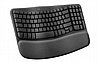 מקלדת אלחוטית ארגונומית Logitech Wave Keys - צבע שחור