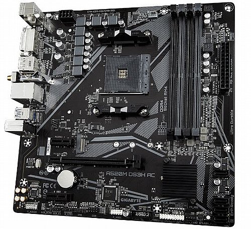 ��� �� Gigabyte A520M DS3H AC 1.4 DDR4 M.2 WIFI BT AM4