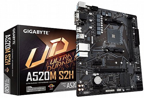 ��� �� ���� GIGABYTE ��� A520M S2H RYZEN DDR4 AM4 mATX