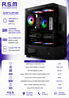 מחשב גיימינג AMD 7600 B840M 32GB DDR5 1TB SSD RTX5060 650W VCX300 Win11