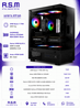 מחשב גיימינג AMD 7700 32GB DDR5 1TB SSD RTX5060 650W VCX300 Win11
