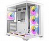 מארז Antec CX Mirror White Mini-Tower Gaming Case 7X120mm ARGB