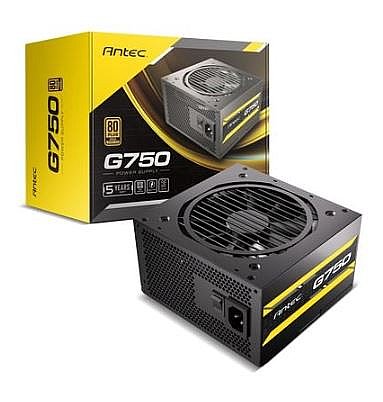 ��� ��� ANTEC ATOM G750 120MM Silent Fan Semi-Modular 80Plus Gold