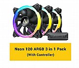 �������� ����� ANTEC NEON 120 ARGB BLACK 3PK