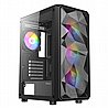 מארז מחשב Antec AX83 RGB Extreme Mid Tower Case 6X120MM Fixed ARGB FANS Glass Panel צבע שחור
