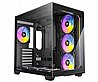 מארז שחור Antec C5 RGB Mid-Tower ATX 7x ARGB FANS Incl Type-C