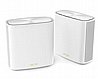 סט 2 יחידות ראוטר ASUS ZenWiFi XD6 802.11ax Whole Home Mesh WiFi System - צבע לבן