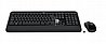 סט מקלדת ועכבר אלחוטיים חברת Logitech דגם Advanced Combo Retail צבע שחור