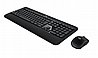 סט מקלדת ועכבר אלחוטיים חברת Logitech דגם Advanced Combo Retail צבע שחור