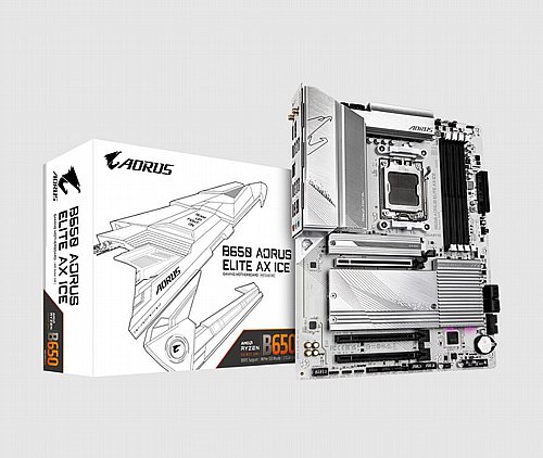 ��� �� Gigabyte B650 A ELITE AX ICE ATX AM5 WIFI BT PCIE5.0 White