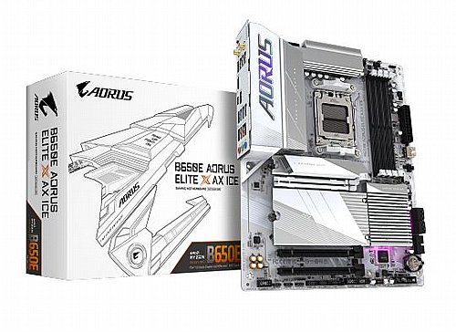��� �� ���� Gigabyte ���  B650E A ELITE X AX ICE ATX AM5 DDR5 WIFI BT White