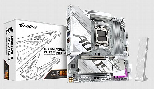 ��� �� ���� GIGABYTE ��� B850M AORUS ELITE WIFI6E ICE AMD AM5 DDR5