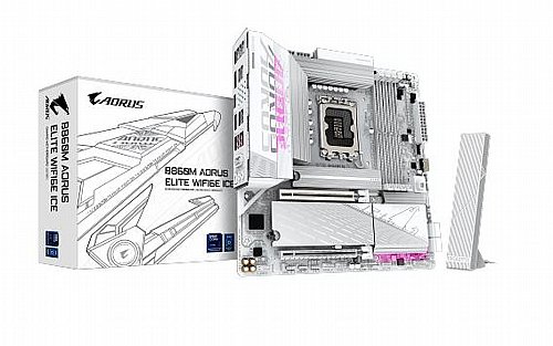 ��� �� ���� Gigabyte ��� ����� ��� 15  B860M AORUS ELITE WIFI6E ICE ATX 2.5GB