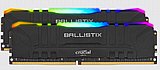 ������ ����� ���� Crucial Ballistix Black RGB 2X16GB 32GB KIT DDR4 3200Mhz BL2K16G32C16U4BL
