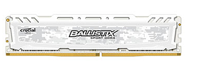 ������ ���� CRUCIAL ��� BLS16G4D26BFSC Ballistix Sport LT White 16GB DDR4 2666MHz