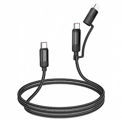 ��� ������ ������ Borofone BU52 Vibrant 1.2m 100W 2 in 1 USB-C/iphone 