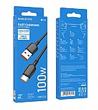 ��� ����� Borofone BX93 100W USB-A to USB-C Data Charging Cable 1m 