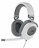 אוזניות גיימינג חוטיות חברת Corsair דגם HS65 - בצבע לבן