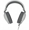 אוזניות גיימינג חוטיות חברת Corsair דגם HS65 - בצבע לבן
