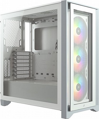 ���� ��� ��� ���� Corsair ��� Corsair iCUE 4000X RGB Tempered Glass Mid Tower CC-9011205-WW ���
